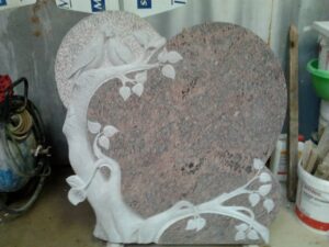 plaque en forme coeur